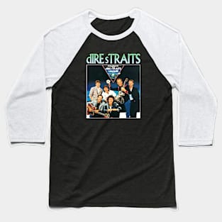 DIRE STRAITS Rap Hip Hop Rapper 90 Retro Vintage Baseball T-Shirt